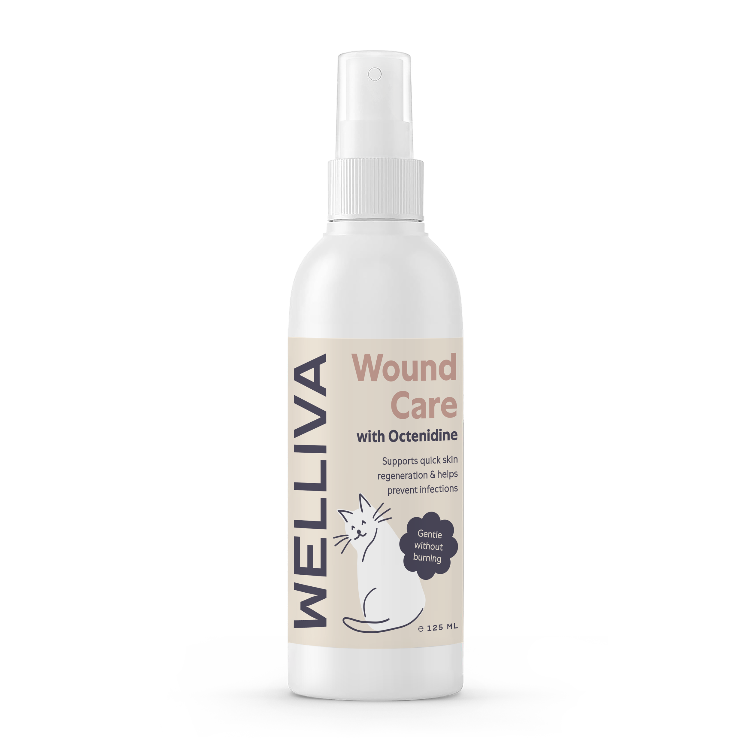 WELLIVA octenidine wound spray for cats